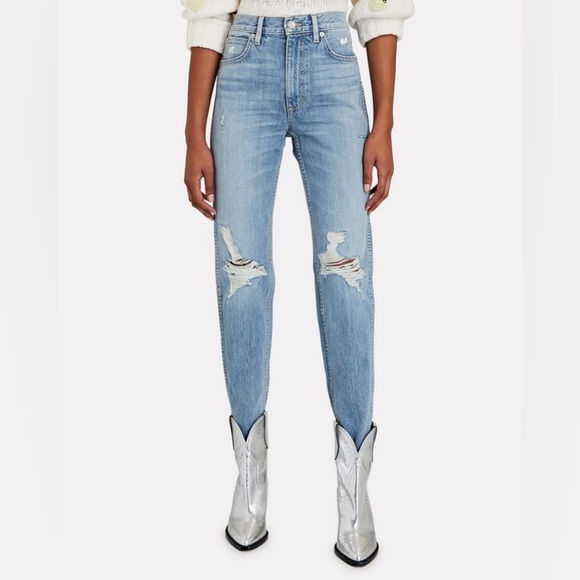 NWT SLVRLAKE Virginia Slim Straight-Leg Jeans - Picture 4 of 11